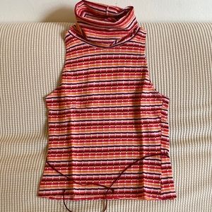 Sleeveless multi-colored top